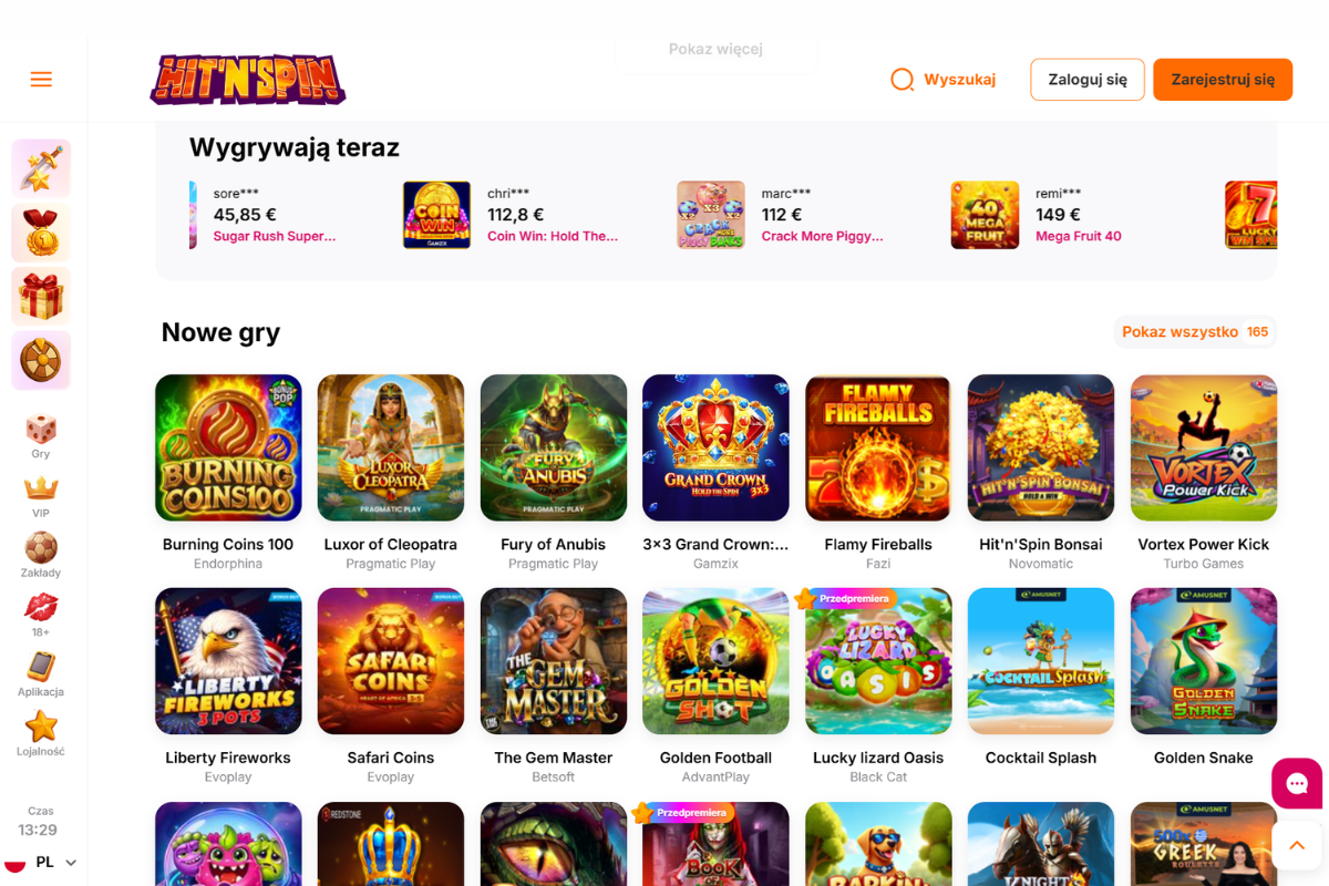 Strona główna Hit’n’Spin Casino